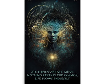 Hermetics "...All things Vibrate" Poster (24 x 36 inches)