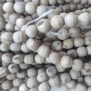 Tulsi (Tulasi) Natural Round Good Wood Beads 8mm 10 Strands 1080 Beads Wholesale From Vrindavan, India TB0008G