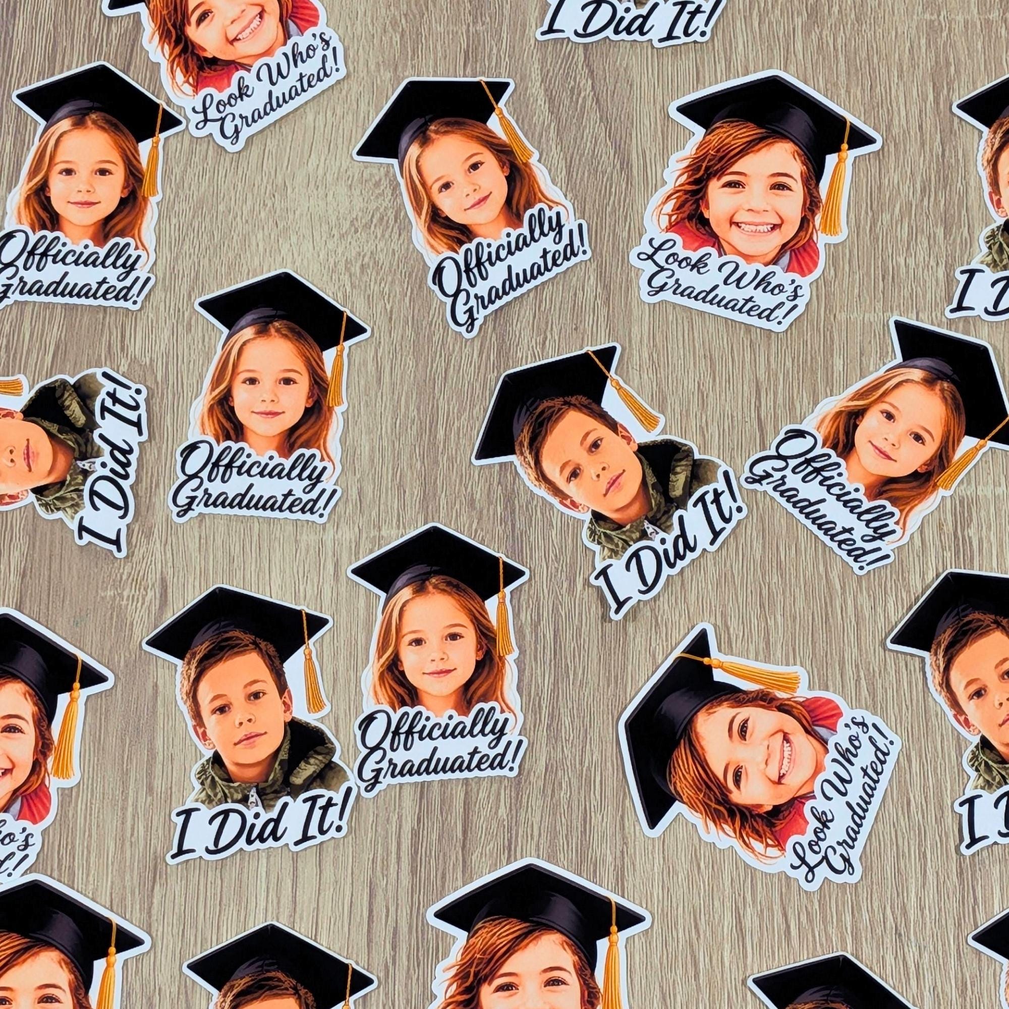 Kid Graduate Sticker Graduation Gift / Custom Graduation Party Decoration / Alumni Stickers ...