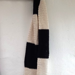 Made to Order Bluestone Scarf Cotton Scarf Stripes Choice of colours Longer Length image 9