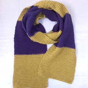 Made to Order Bluestone Scarf Cotton Scarf Stripes Choice of colours Longer Length image 3