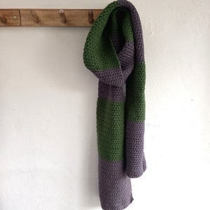 Made to Order Bluestone Scarf Cotton Scarf Stripes Choice of colours Longer Length image 6