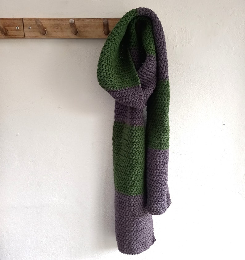 Made to Order Bluestone Scarf Cotton Scarf Stripes Choice of colours Longer Length image 6