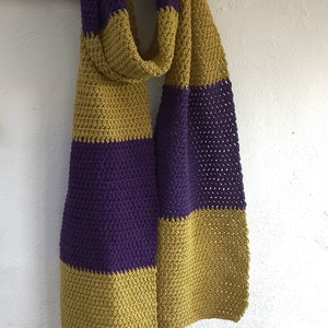Made to Order Bluestone Scarf Cotton Scarf Stripes Choice of colours Longer Length image 8