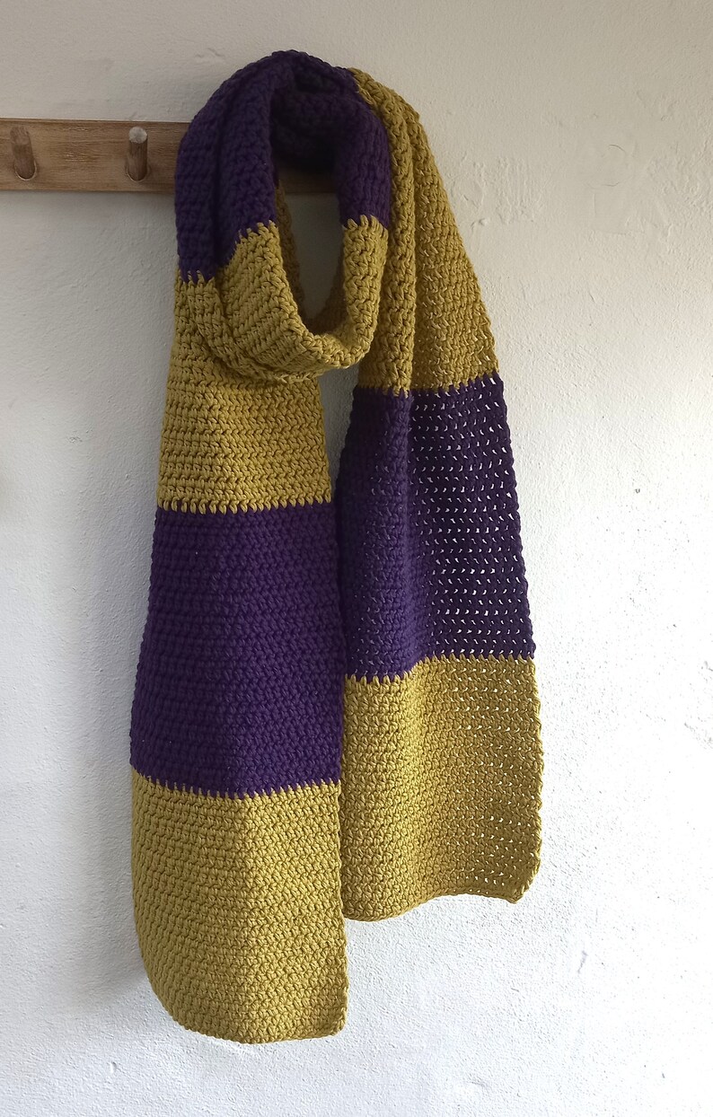 Made to Order Bluestone Scarf Cotton Scarf Stripes Choice of colours Longer Length image 8