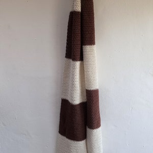 Made to Order Bluestone Scarf Cotton Scarf Stripes Choice of colours Longer Length image 7