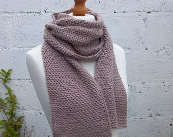 WILLOW Scarf - Pure Cotton Scarf  - Made to Order - Textured Scarf - Choice of Length