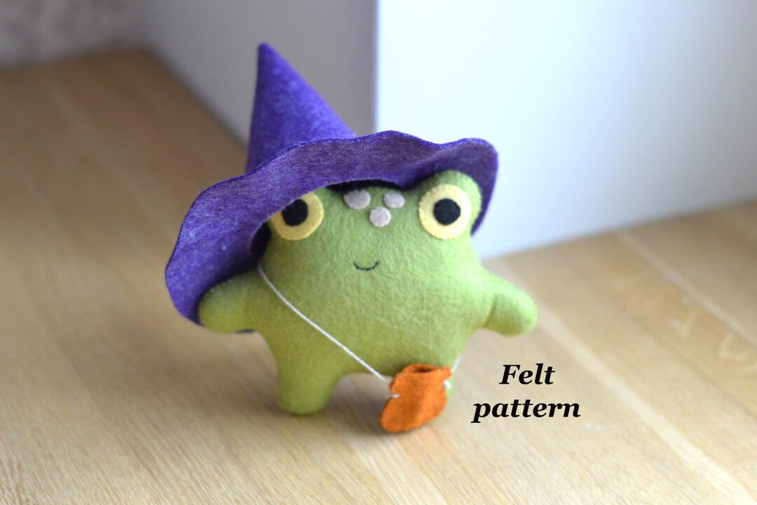 Felt Frog Tutorial Felt Frog Pattern : Easy Sewing Tutorial DIY - Etsy
