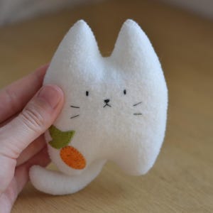 Felt Cat Plush Pattern PDF : Easy Stuffed Kitty Sewing Tutorial , DIY Kawaii Cat Softie image 4