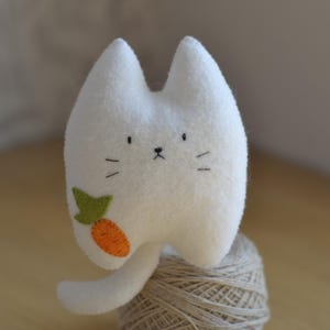 Felt Cat Plush Pattern PDF : Easy Stuffed Kitty Sewing Tutorial , DIY Kawaii Cat Softie image 2