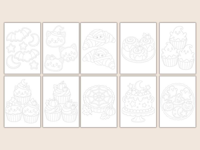 Halloween Bakery Tracing Book Printable PDF, Cute Spooky Baking ...