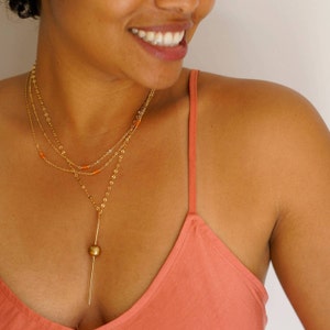 Gold Pearl Necklace: Not Your Mother&#39;s Pearls -Spike Necklace - Gold Pearl