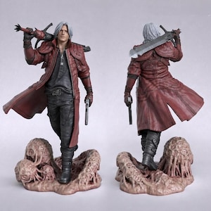 Archivo STL de Dante Devil May Cry / Estatua de resina imprimible en 3D (Descarga digital)