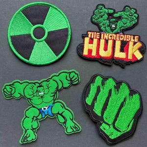 Marvel Der Unglaubliche Hulk Gestickte Aufnäher für Jacken, Rucksäcke