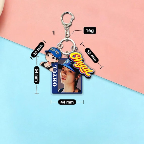 Lngshot Keychain, Ohyul Ryul Woojin Louis Acrylic Bag Charm, Kpop