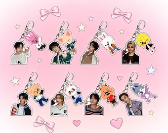 Llavero de personaje de Stray Kids, regalo para fans del Kpop.