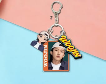 Lngshot Keychain, Ohyul Ryul Woojin Louis Acrylic Bag Charm, Kpop