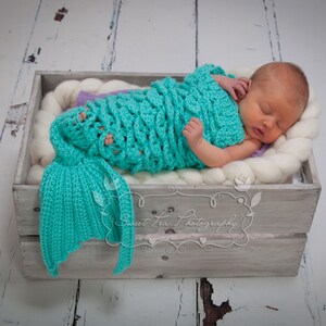 Crochet Mermaid Tail & Headband Prop INSTANT DOWNLOAD PDF from Thomasina Cummings Designs image 4