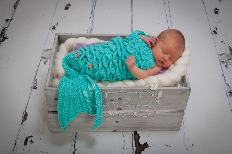 Crochet Mermaid Tail & Headband Prop INSTANT DOWNLOAD PDF from Thomasina Cummings Designs image 4