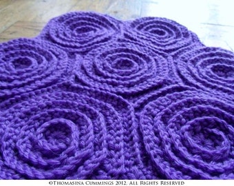 Crochet Hexagon Spiral Motif (for making blankets or bags, runners or throws, etc) INSTANT DOWNLOAD PDF from Thomasina Cummings Designs