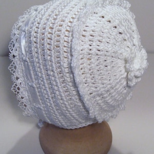 Crochet Baby Bonnet with Frills, Bobbles, Flowers & Trims Included INSTANT DOWNLOAD PDF from Thomasina Cummings Designs image 4