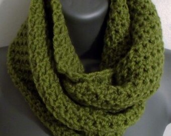 Crochet Cowl Infinity Scarf with Custom Sizing Options - INSTANT DOWNLOAD PDF from Thomasina Cummings Designs
