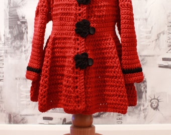 Crochet Jacket with Full Skirt INSTANT DOWNLOAD PDF  from Thomasina Cummings Designs