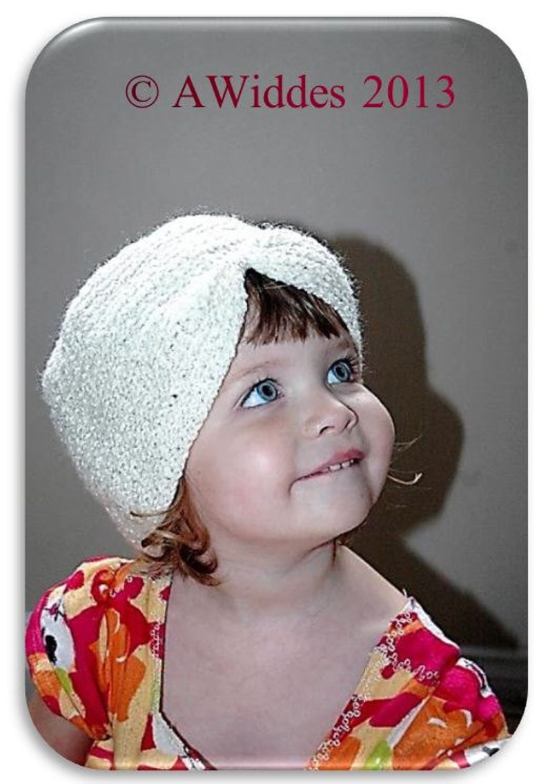 Crochet Washer Woman Turban Hat or Photo Prop INSTANT DOWNLOAD PDF from Thomasina Cummings Designs image 3