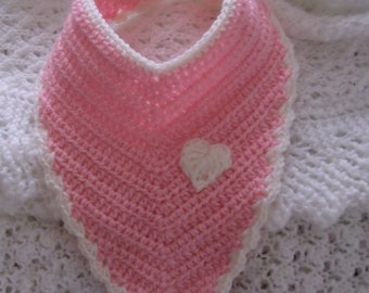 Crochet Bandana Shaped Dribble Bib - INSTANT DOWNLOAD PDF from Thomasina Cummings Designs