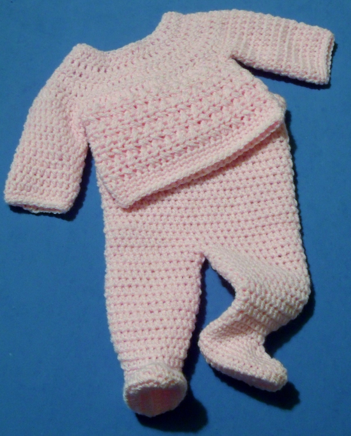 Newborn Pink Cotton Footed Pants  Under the Nile