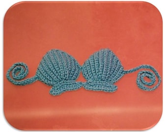 Crochet Shell Bikini Top  Photo Prop INSTANT DOWNLOAD PDF by Thomasina Cummings Designs