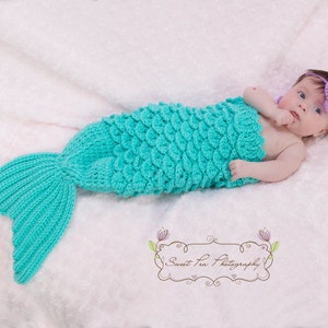 Crochet Mermaid Tail & Headband Prop INSTANT DOWNLOAD PDF from Thomasina Cummings Designs image 1