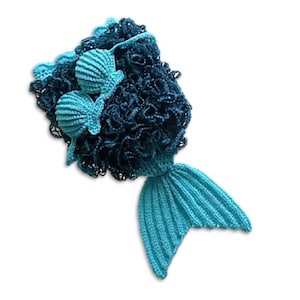 Crochet Mermaid Tail and Shell Bikini Top Photo Prop Set INSTANT DOWNLOAD PDF from Thomasina Cummings Designs