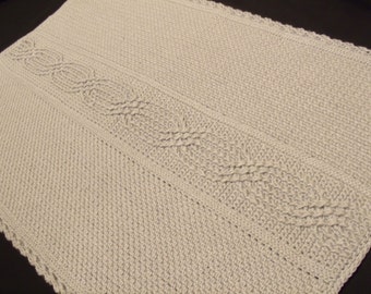 Crochet Blanket with Celtic Cable Design INSTANT DOWNLOAD PDF from Thomasina Cummings Designs