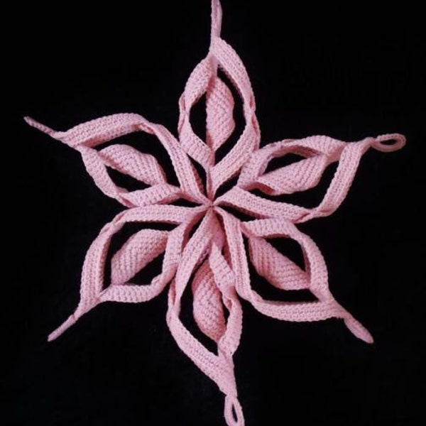 Crochet 3d Christmas Decoration and Snowflake Centrepiece INSTANT DOWNLOAD PDF from Thomasina Cummings Designs