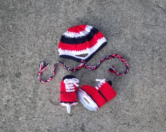 Crochet Ice Skates & Sports Helmet Set - INSTANT DOWNLOAD PDF from Thomasina Cummings Designs