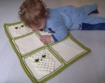 Crochet Blanket with Bobble Owl Detail - INSTANT DOWNLOAD PDF from Thomasina Cummings Designs