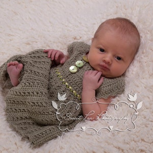 Crochet Baby Dress Pattern (Little Kisses) 0-2 years - INSTANT DOWNLOAD PDF by Thomasina Cummings Designs