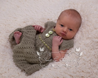 Crochet Baby Dress Pattern (Little Kisses) 0-2 years - INSTANT DOWNLOAD PDF by Thomasina Cummings Designs