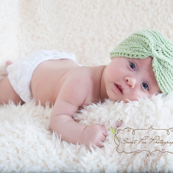 Crochet Washer Woman Turban Hat or Photo Prop -  INSTANT DOWNLOAD PDF from Thomasina Cummings Designs