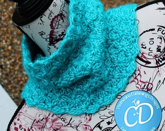 Crochet Cowl - Flower Stitch Design - INSTANT DOWNLOAD PDF from Thomasina Cummings Designs