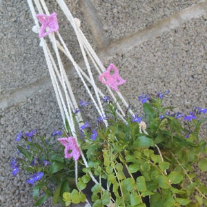 Crochet Plant Pot Hanger Butterfly Trim INSTANT DOWNLOAD PDF by Thomasina Cummings Designs