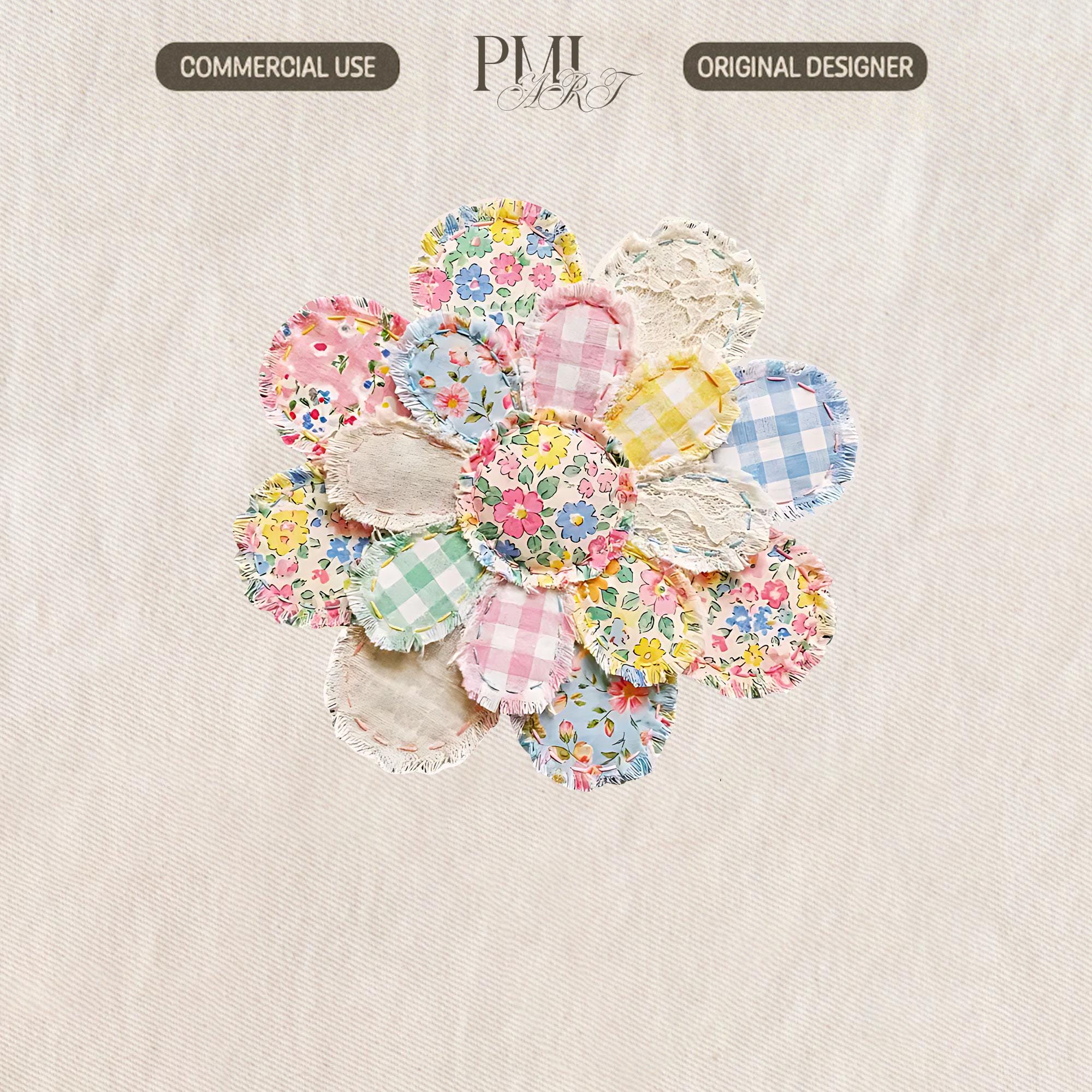 HC-16 Heartfelt Patchwork Daisy 未使用 Patchwork Daisy - Etsy