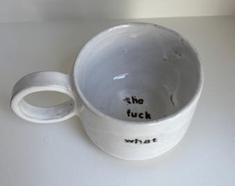 Custom Personalised Handmade Stoneware Mug – Made to Order