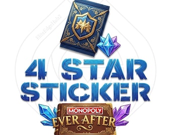 Monopoly Go  4 S tar Sticker - Ever After album - All stickers Available .