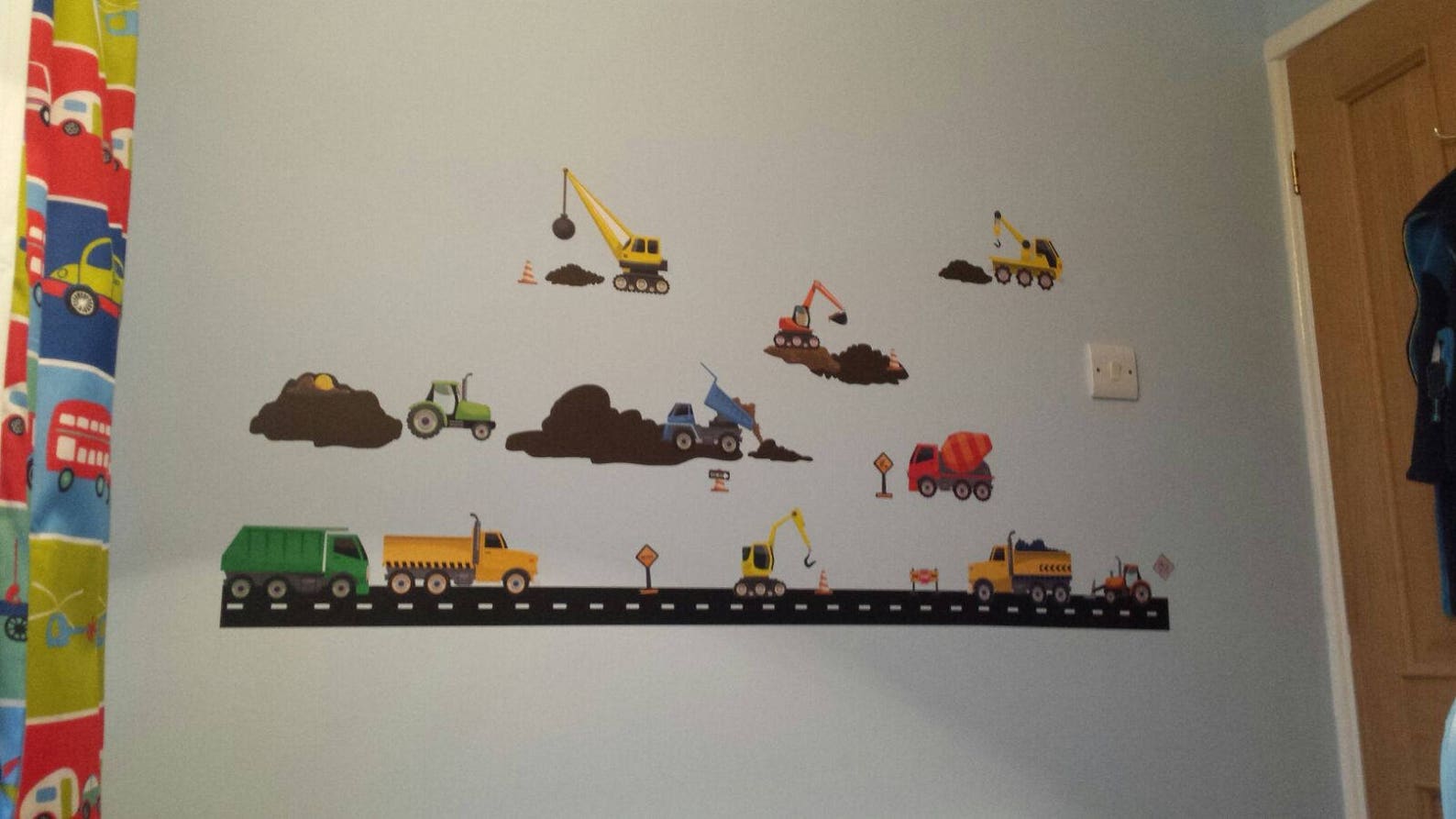 Truck & Construction Vehicle Wall Decalskids Wall Decor Etsy