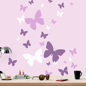 Set 3 Butterflies 2 Designs/Sizes Deco Kids Room Wall Sticker Wall Decal 