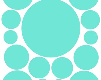 Mint Green Wall Dot Decals