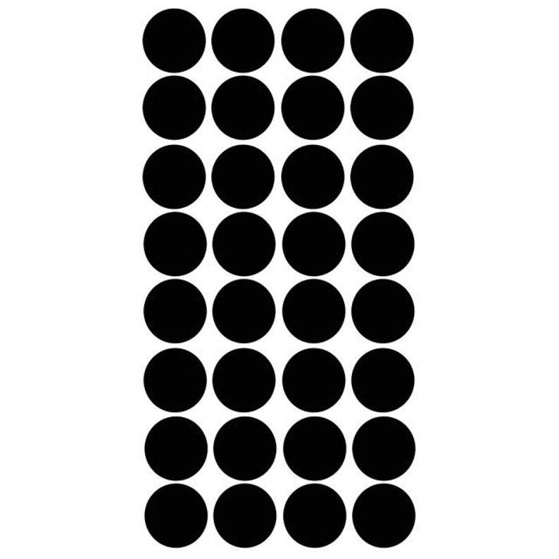 Black Polka Dot Decals Etsy