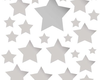 Star Wall Stickers In Silver